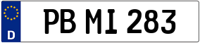 Trailer License Plate